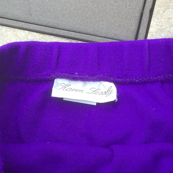 Vintage purple knit skirt - Picture 3 of 6